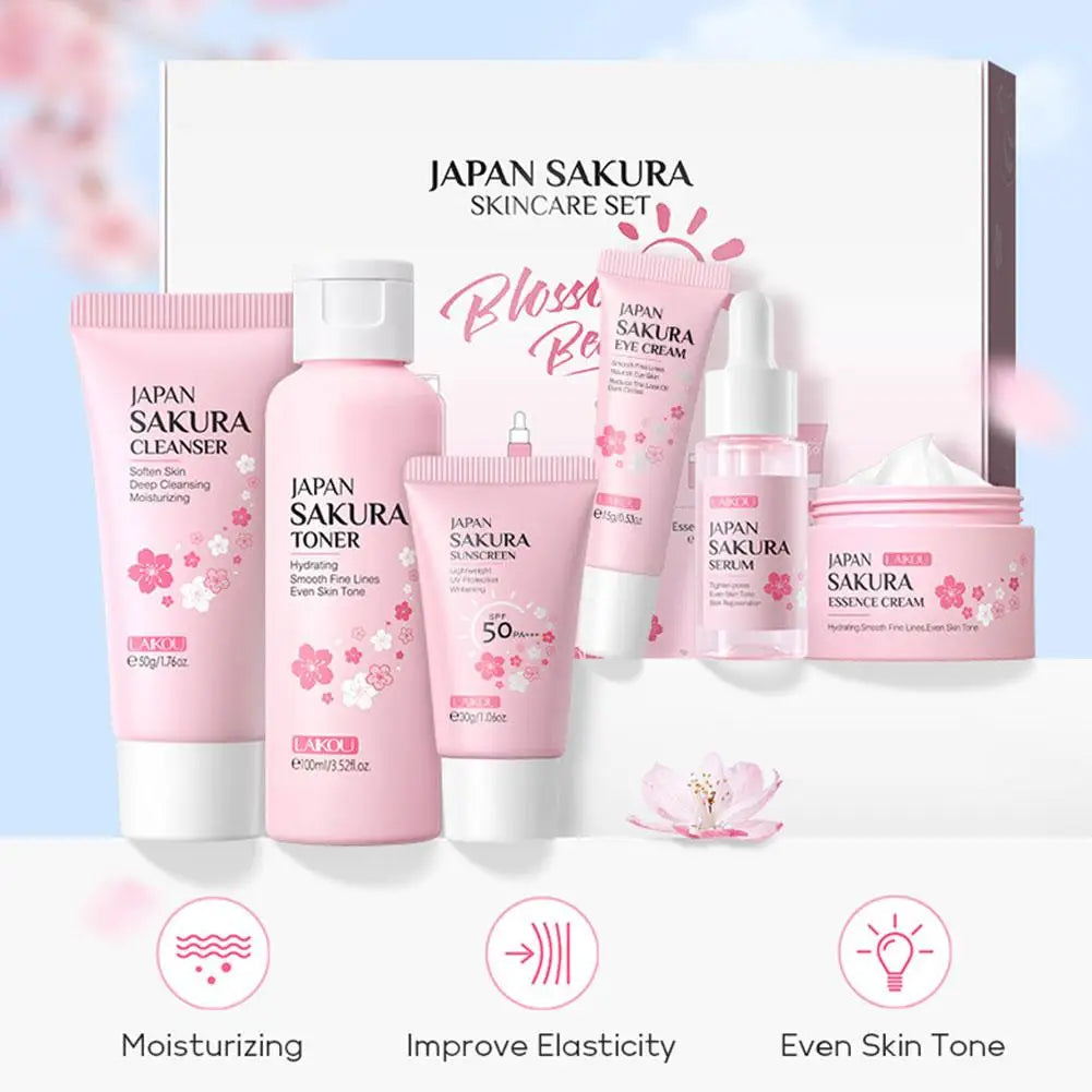 6pcs Sakura Skin Care Set