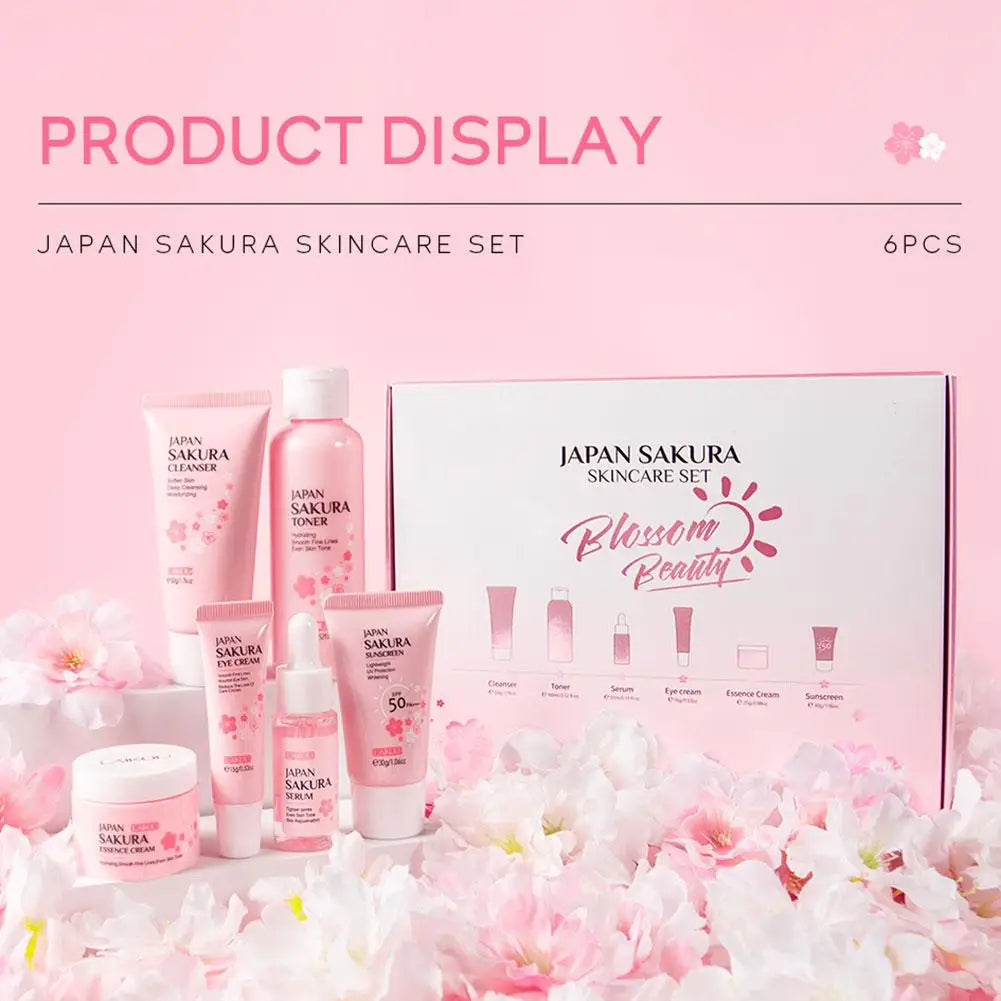 6pcs Sakura Skin Care Set