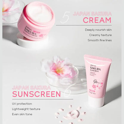 6pcs Sakura Skin Care Set