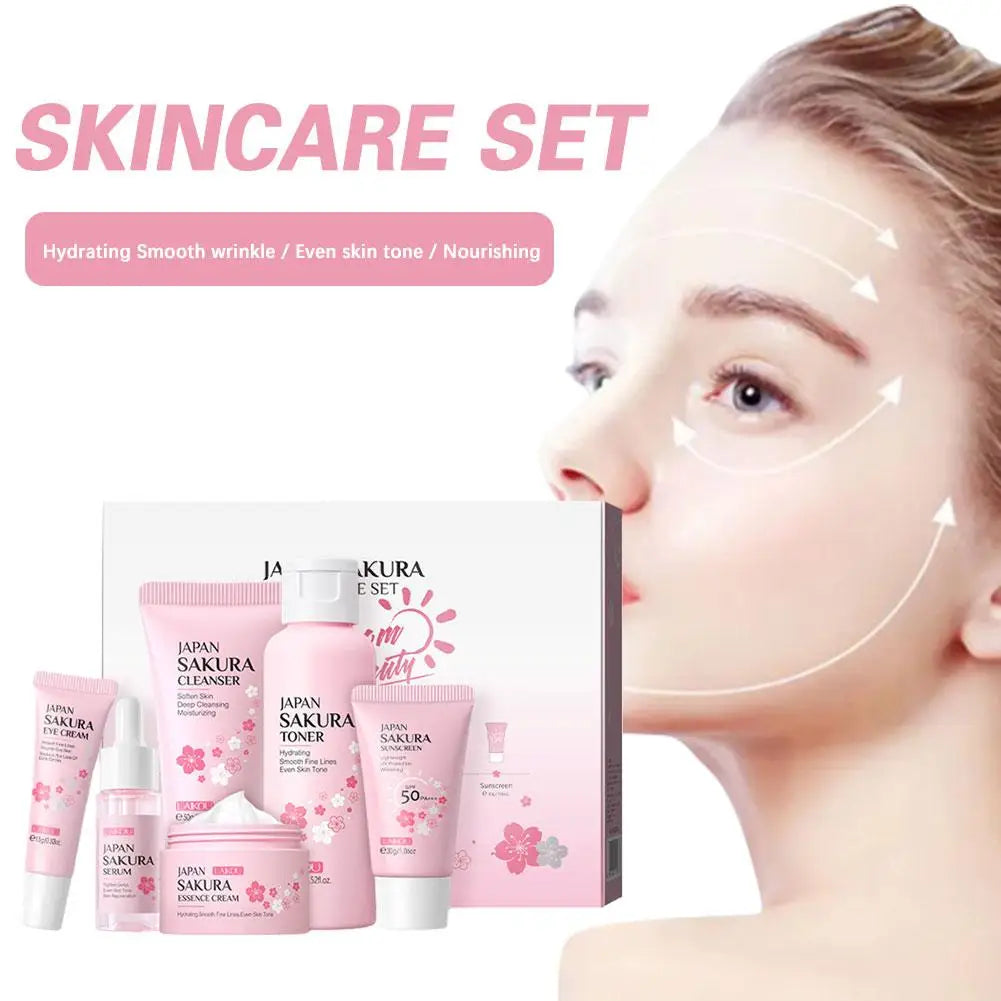 6pcs Sakura Skin Care Set