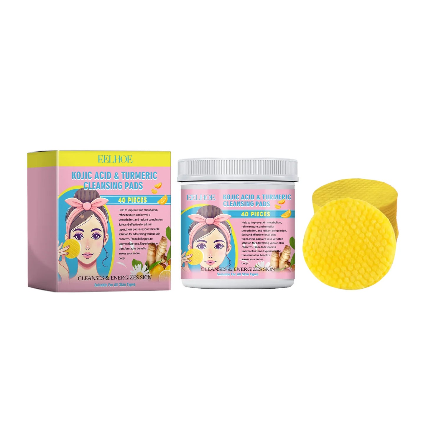 Turmeric Kojic Acid Cleansing Pads