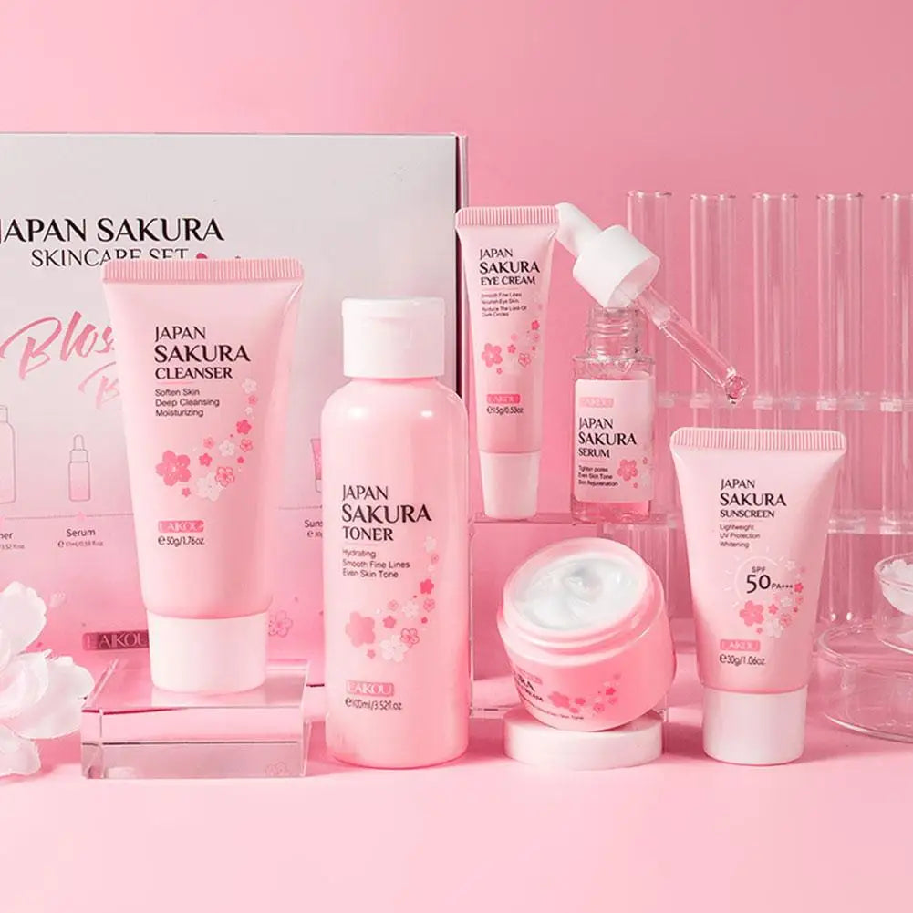 6pcs Sakura Skin Care Set